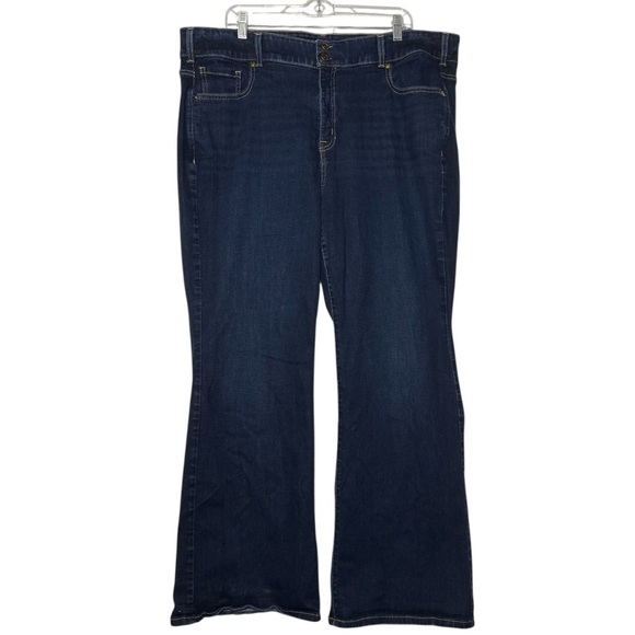 Lane Bryant Tighter Tummy High-Rise Bootcut Jeans Blue Size 22S Flare Stretchy - Picture 2 of 10